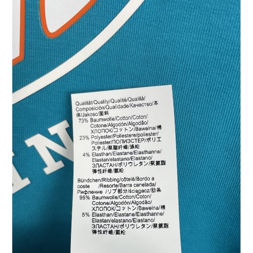 NEW Hugo Boss Miami Dolphins Sweatshirt Mens Large NFL Football Crewneck Blue - Picture 7 of 10